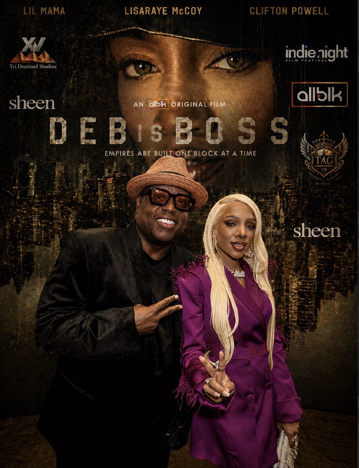 Rob Diggy Morrison at the Deb Is Boss premiere, an ALLBLK original film