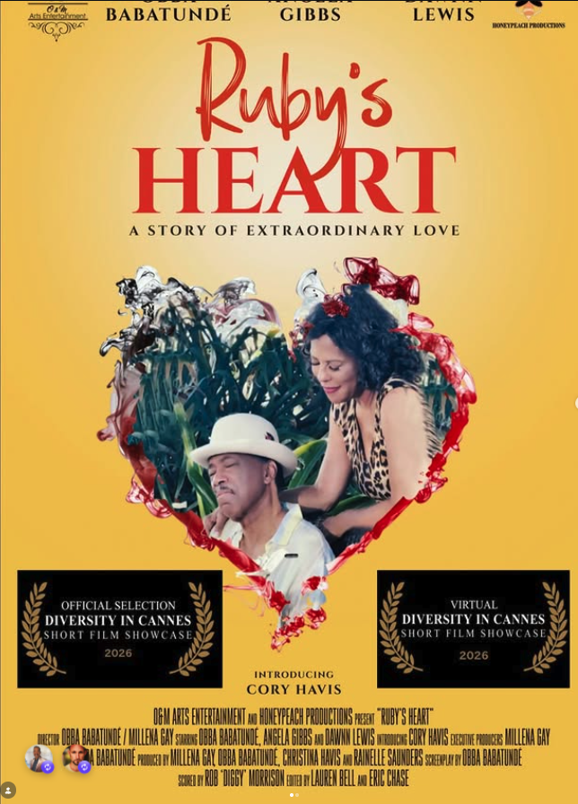 Ruby's Heart film poster, scored by Rob Diggy Morrison, official selection Diversity in Cannes 2026