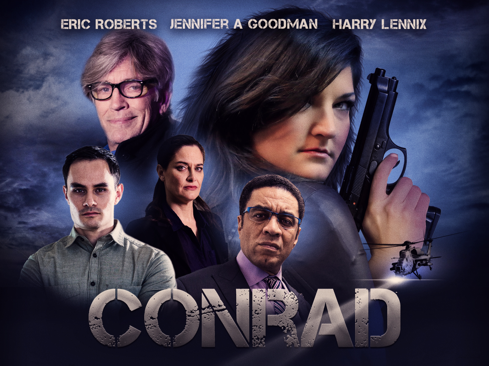 Conrad film poster starring Eric Roberts, Jennifer A. Goodman and Harry Lennix
